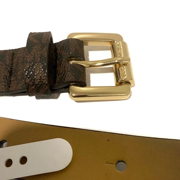 MICHAEL KORS MK Jet Logo Striped Brown Purple & Orange Belt Bag NWT - Picture 6 of 12